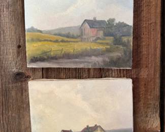 Family Room 
2 small paintings by Marjorie Walters 