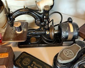Sewing Room
Wilcox sewing machine w/ attachments