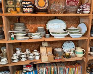 Studio
Pier 1 dish sets
Austrian dish set
Kids books-Dr Seuss, Hardy boys, Tom Swift, Peanuts, & more