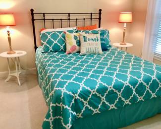 Queen  Wrought Iron Head and  Matress,