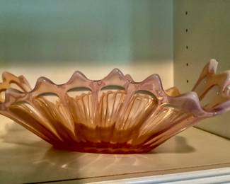 Fostoria heirloom, pink  opalescent pink