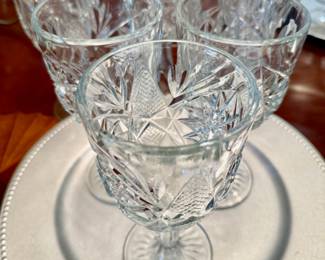 Set of 6 Hobstar Goblets by Libby