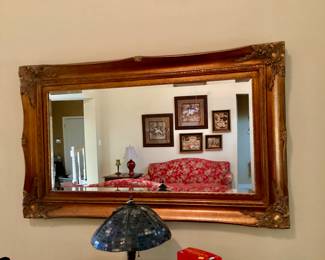 Large ornate framed mirror