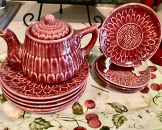 Vintage Majorolica Tea Set