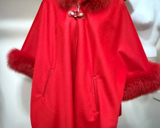 Red cape by Sakowitz