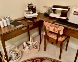Corner Sewing Cabinet