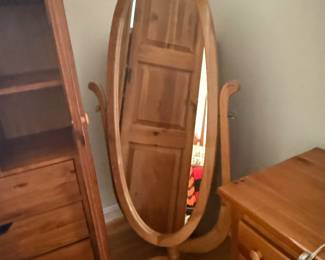 $75 oak mirror