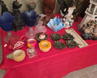 Candle holders and decanters