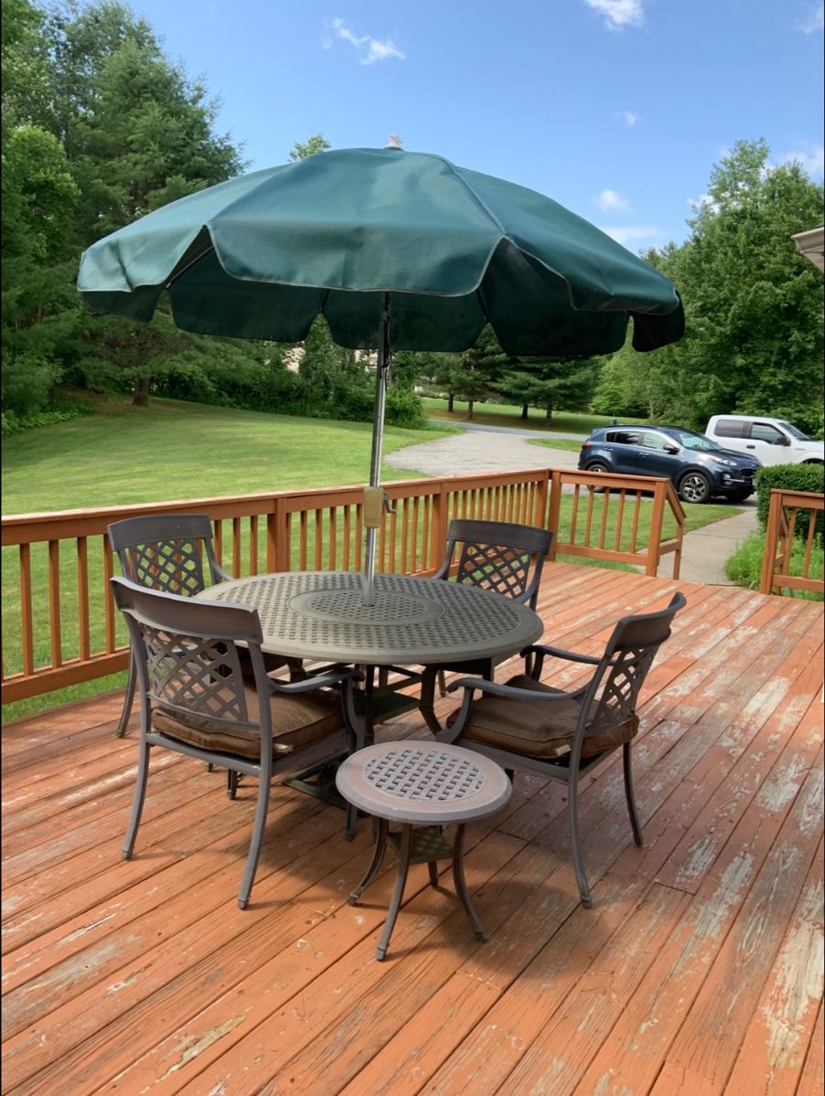 7 pc outdoor iron set
