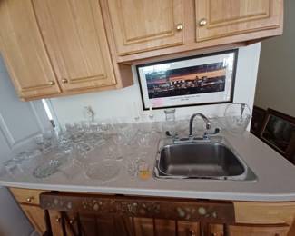 Lots of crystal and cut glass 