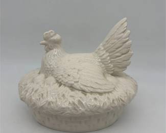 ceramic hen on nest