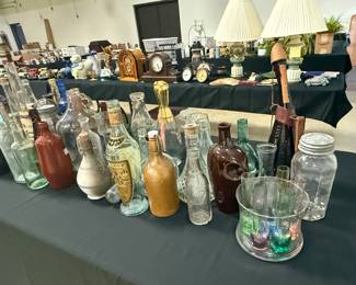 Antique bottle collection