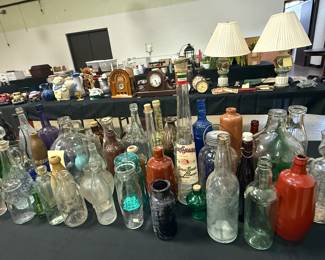 Antique bottle collection