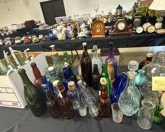 Antique bottle collection