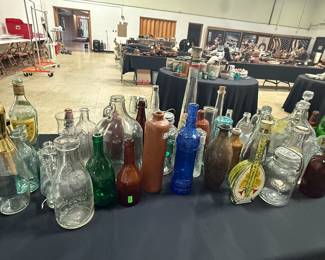 Antique bottle collection