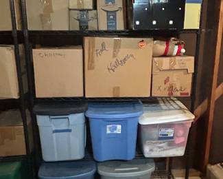 Holiday decor (unpacked and on tables in garage- updated pictures to follow)