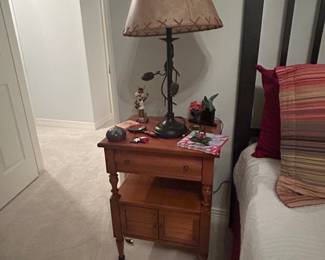 End table, lamp
