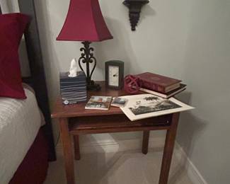End table, lamp