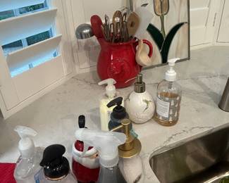 soaps and utensils