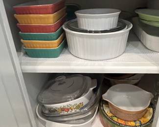 corningware, pyrex, vintage pyrex