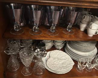 Fostoria glasses, Lenox china
