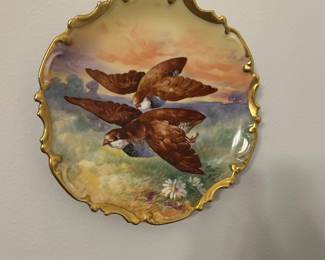 French painting on plate