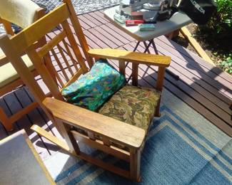 wooden rocker