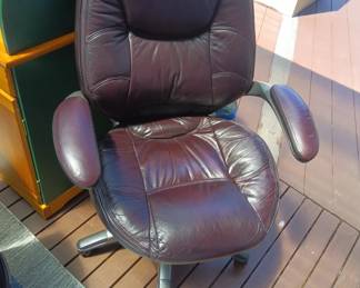Leather office chair