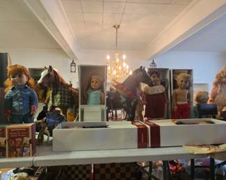 American girl dolls and horses