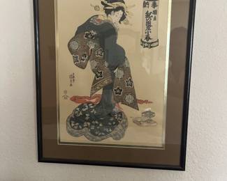 This is a wood block print by Uchida Art Co.