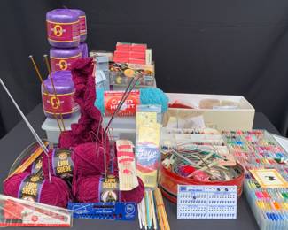 Loads of needlework supplies and more to come.