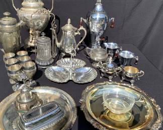 Huge amounts of silver plate!