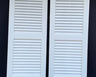Vinyl standard size pair of shutters