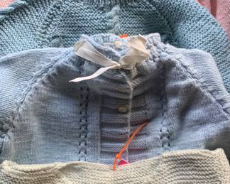All remaining infant/baby hand crocheted clothing reduced in price