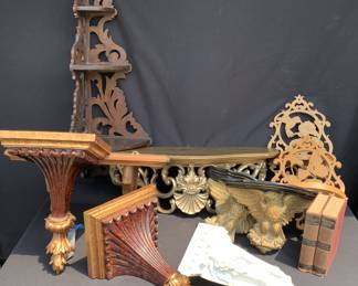 Brackets and wall console