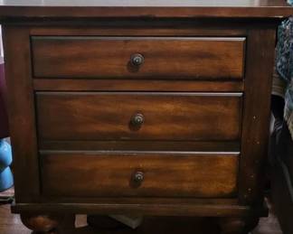 Three drawer bedside table