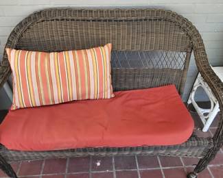 Wicker patio furniture