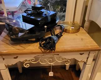 Side table and lamp