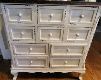 Ten drawer apothecary cabinet