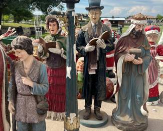 Just some of the life size fiberglass statues