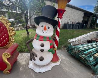 Large Frosty fiberglass statue