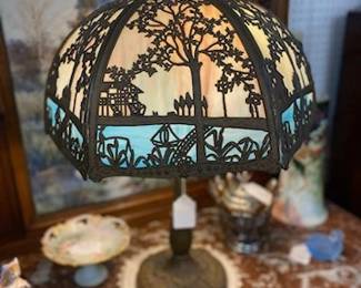 Miller Base Blue Panel Lamp