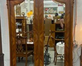 French Armoire w/Beveled Mirrors