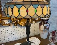 Leaded Art Glass Table Lamp