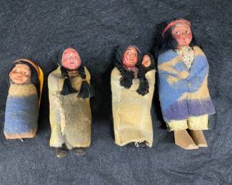 5 pc. Native American Doll Set