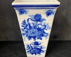 Blue & White Wall Pocket