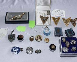 Antique Military pins and pendants