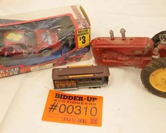 metal Toy tractors vintage