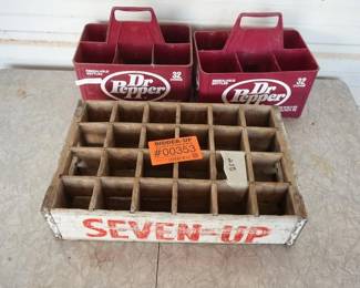 Seven-up Wooden crate for soda bottles