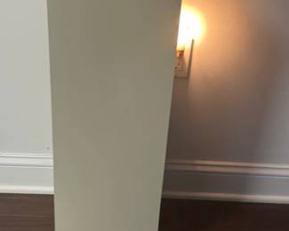 Post modern 1980 Formica pedestal table.
10” x 30” “